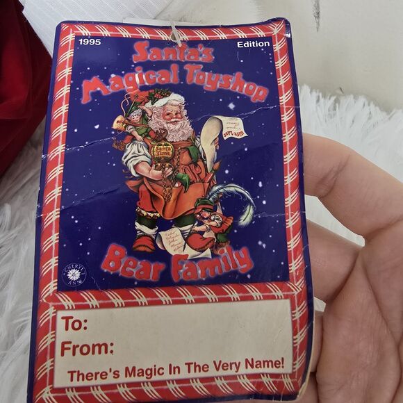 Vintage 1995 Kmart Santa's Magical Toyshop Teddy Bear Holiday Collectible - Picture 7 of 9